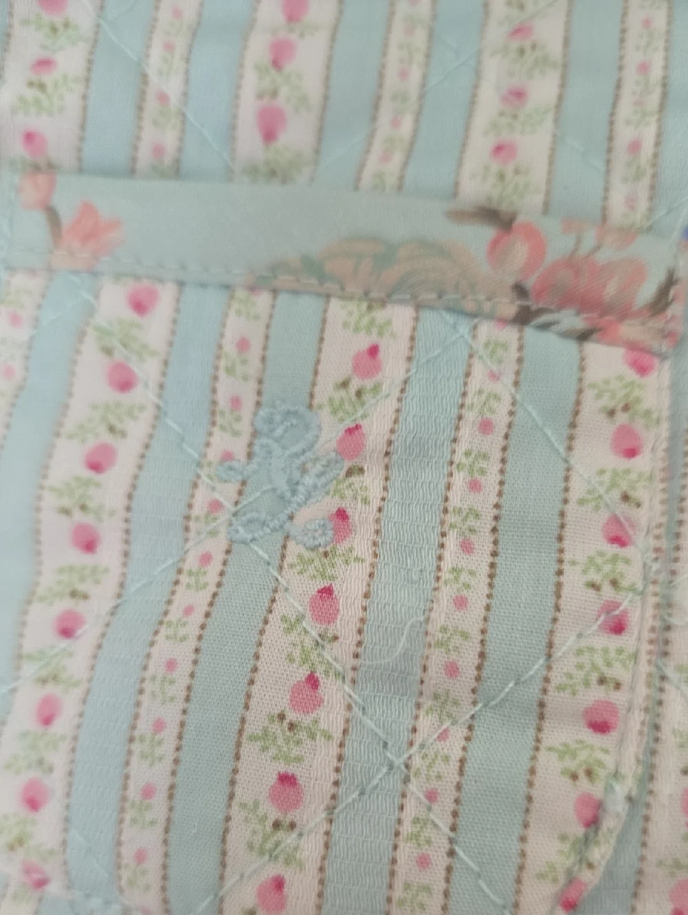Ralph Lauren Baby Girls Quilted Floral Print Reversible Two Piece Set Jacket